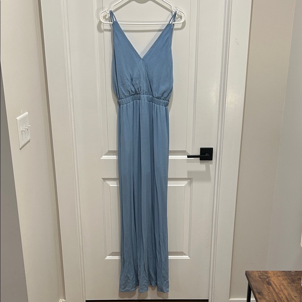 Lulu's Elegant Blue Maxi Dress